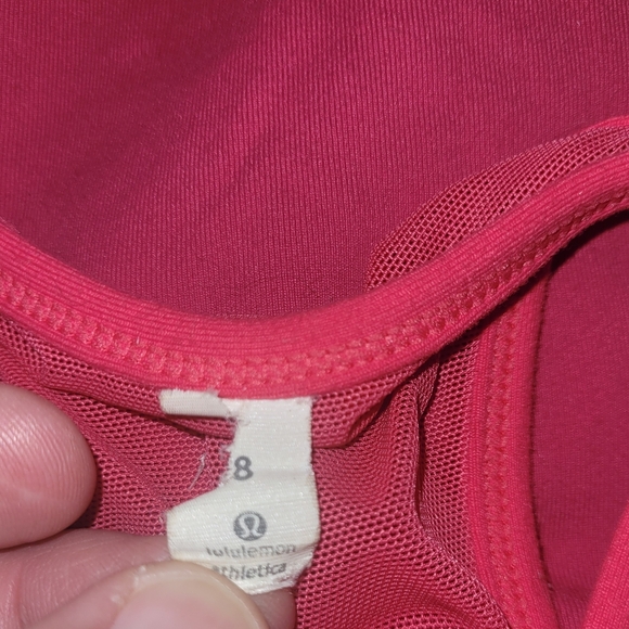 Lululemon Pink Yoga Activewear Tank Top with Mesh Racerback 8 - Picture 6 of 6